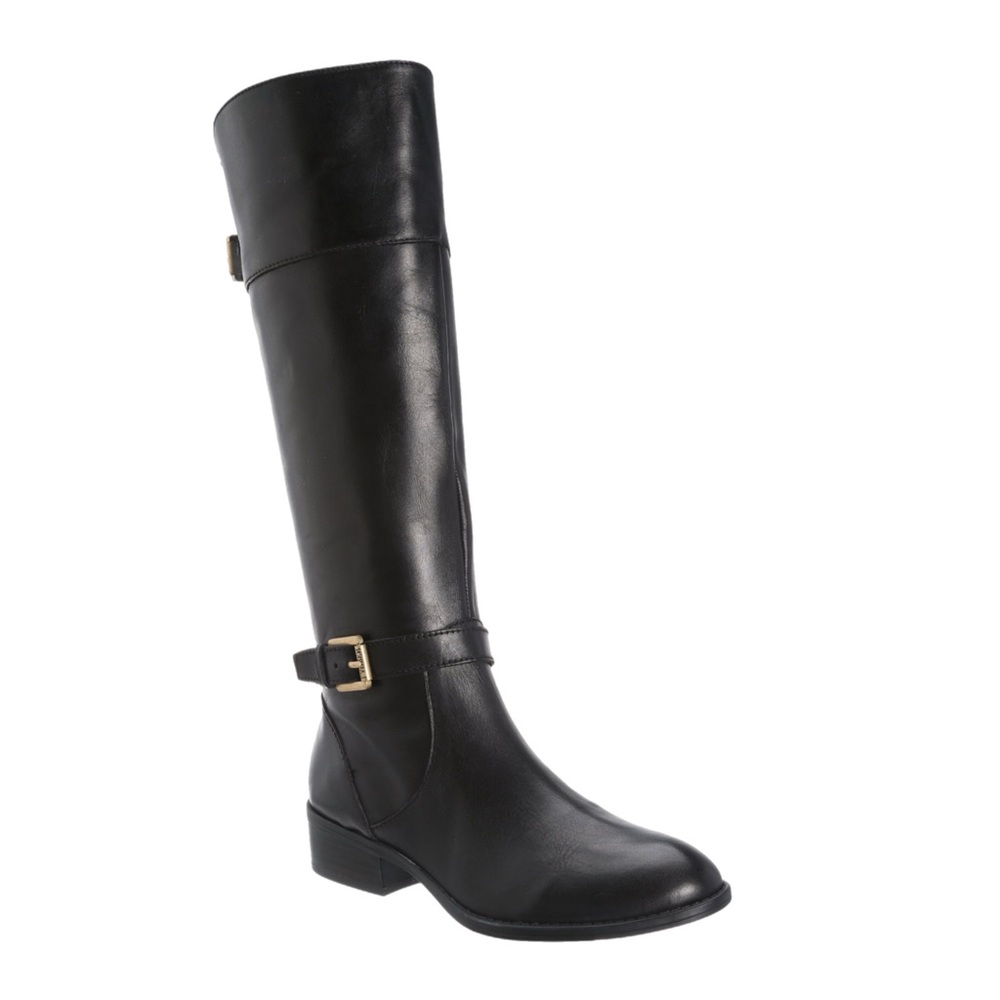 Lauren Ralph Lauren Black Leather Melora Riding Boots 8